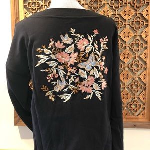 embroidered sweatshirt